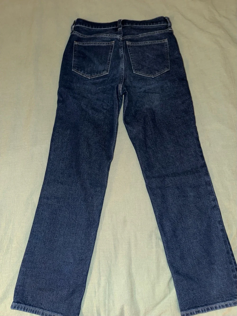 Women's J Crew Dark Blue Straight-Leg Jeans